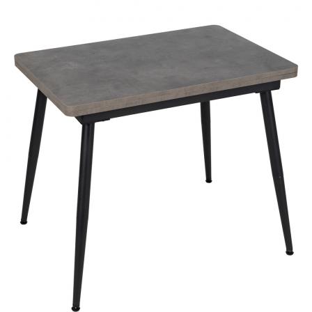 MESA EXTENSIBLE GRIS METAL-MADERA PAX 90 X 60 X 75 CM