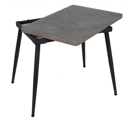MESA EXTENSIBLE GRIS METAL-MADERA PAX 90 X 60 X 75 CM