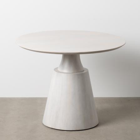 MESA COMEDOR BLANCO MADERA DE MANGO 100 X 100 X 78 CM