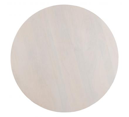 MESA COMEDOR BLANCO MADERA DE MANGO 100 X 100 X 78 CM