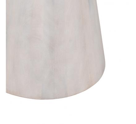 MESA COMEDOR BLANCO MADERA DE MANGO 100 X 100 X 78 CM