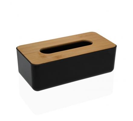 CAJA PAÑUELOS NEGRA