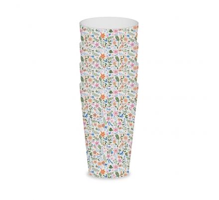 SET 4 VASOS FLORES