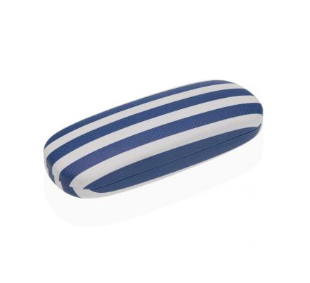 FUNDA GAFAS RAYAS AZULES OS.