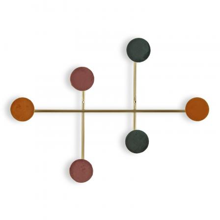 PERCHERO PARED 6 GANCHOS