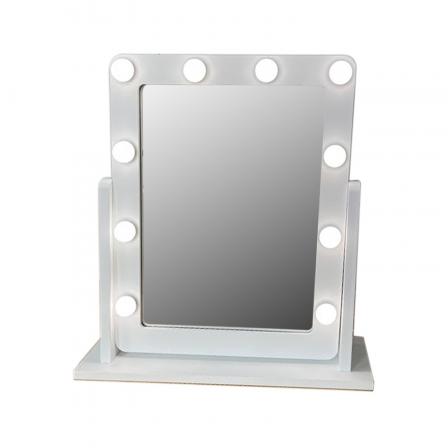 ESPEJO RECTANGULAR CON LUCES GLAM