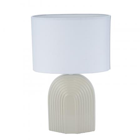 LAMPARA DE MESA ARCOIRIS MONOCROMATICO BEIGE