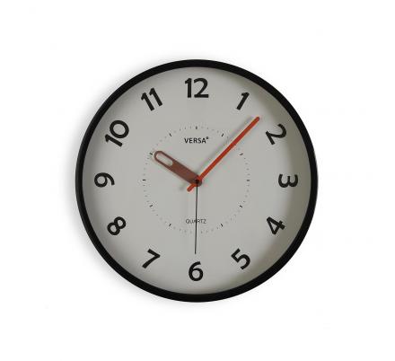 RELOJ DE PARED NEGRO 30CM