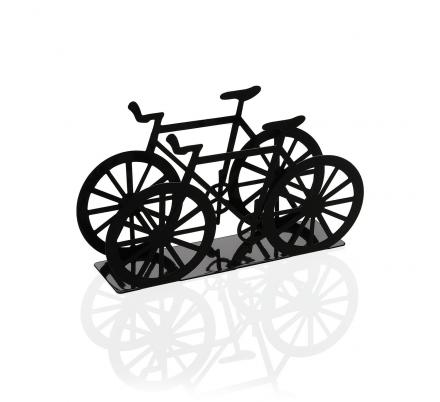 SERVILLETERO BICI METALICA NEGRA
