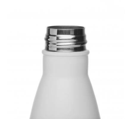 BOTELLA  BLANCA MATE  500ML ACERO INOXIDABLE