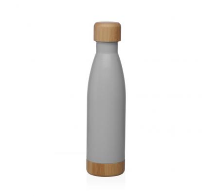 BOTELLA  GRIS MATE  500ML ACERO INOXIDABLE