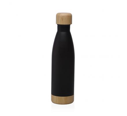 BOTELLA NEGRA MATE  500ML ACERO INOXIDABLE