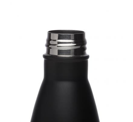 BOTELLA NEGRA MATE  500ML ACERO INOXIDABLE