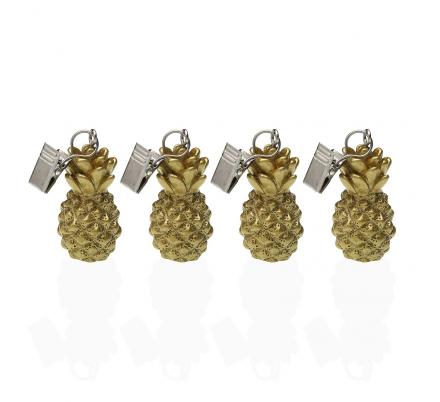 SET 4 PESOS  MANTEL PIÑAS