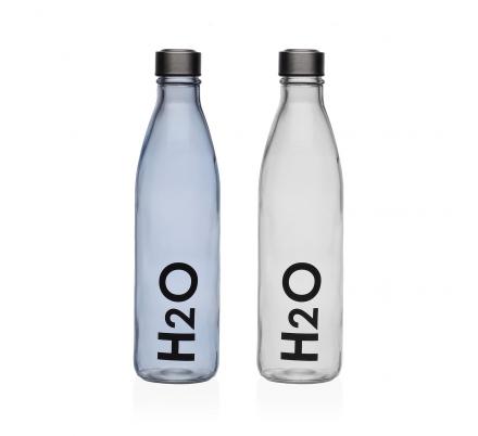BOTELLA 1000ML H2O AZUL