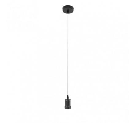 Arm.colgante Puja 1xe27 Negro Regx10x10 Cm