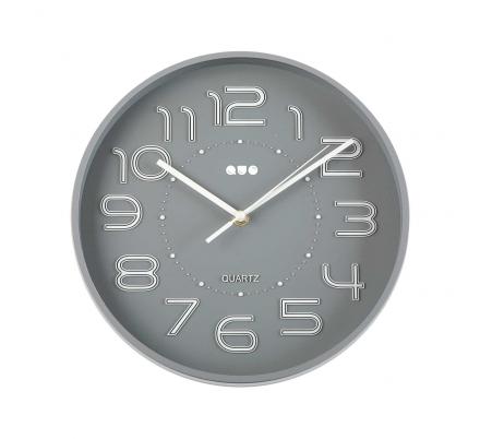 RELOJ PARED GRIS 30 CM