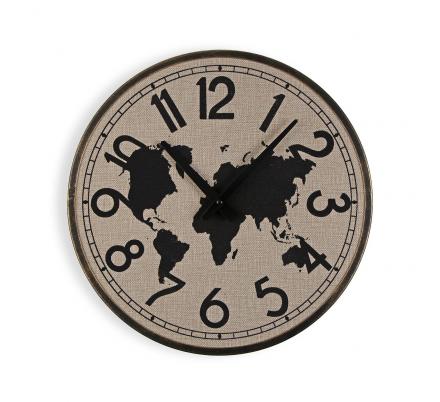 RELOJ DE PARED MAPA 40CM