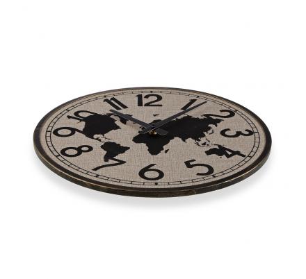 RELOJ DE PARED MAPA 40CM