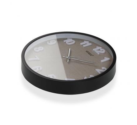 RELOJ DE PARED VESTA NEGRO 30 CM