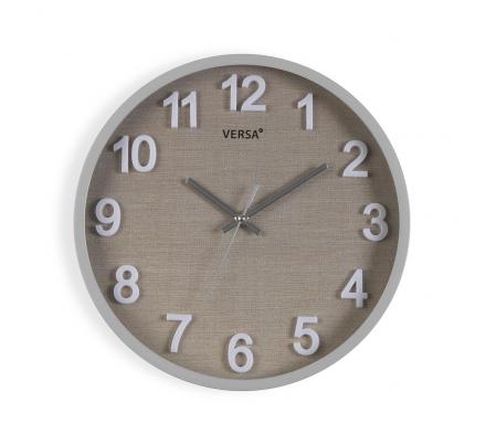 RELOJ DE PARED VESTA GRIS 30 CM