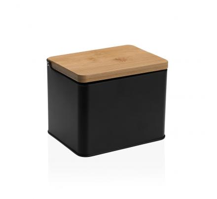 SALERO NEGRO C/ TAPA DE MADERA