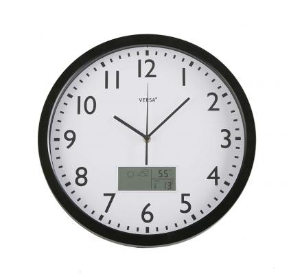 RELOJ METEO NEGRO 35CM