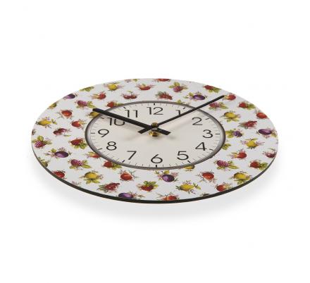 RELOJ MADERA  STRAWBERRY 29CM