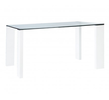 Mesa Salón/Comedor Oroco - Patas Blanco Brillo - 150 x 90