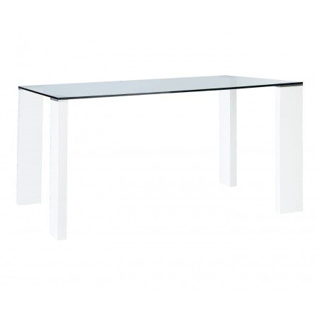 Mesa Salón/Comedor Oroco - Patas Blanco Brillo - 150 x 90