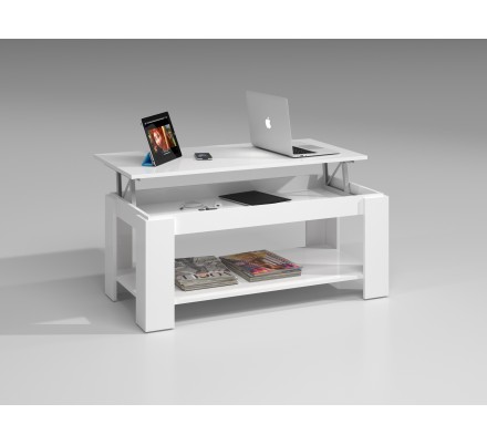 Mesa Centro Elevable Flow Bandeja abierta