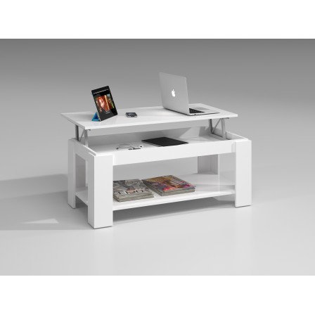 Mesa Centro Elevable Flow Bandeja abierta