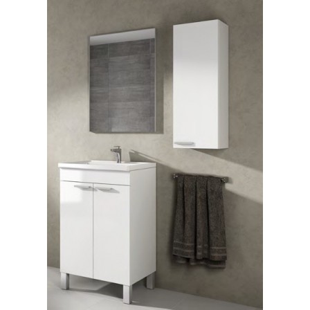 Mueble Lavabo Blanco + Espejo kit para montar economico