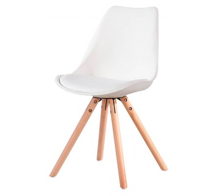 Silla Ralf Diseño Nórdico Blanca