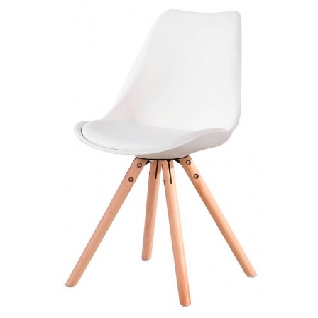 Silla Ralf Diseño Nórdico Blanca