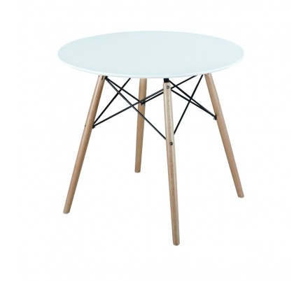 Mesa Comedor Blanca Vandyk Estilo Eames