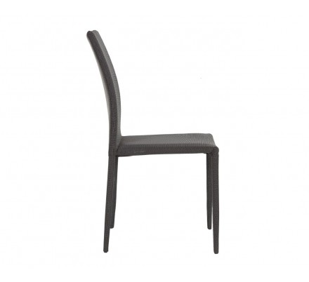 Silla Comedor Tapizada Vigo Gris Oscuro