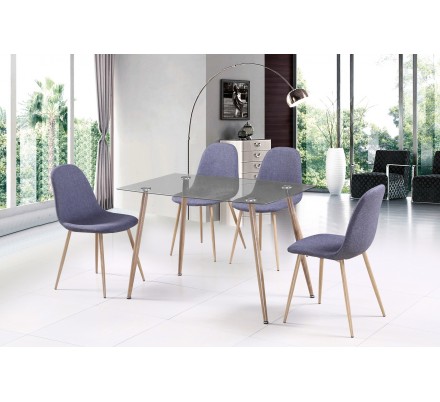 Silla Diseño Tulip Tapizada Modelo Córdoba