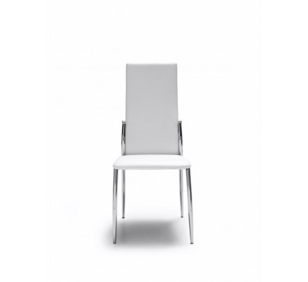 Silla Comedor Estructura Cromada Modelo Scen - Varios Colores