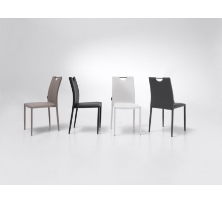 Silla Romina Tapizada Ecopiel Varios Colores
