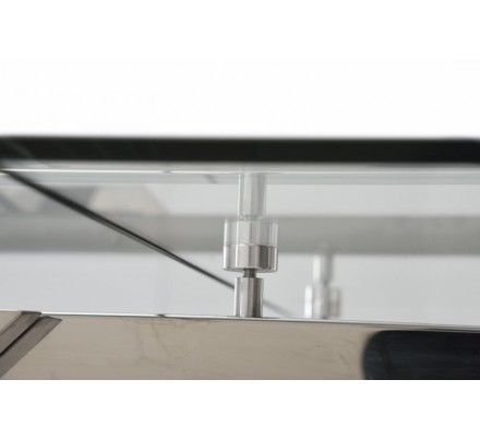 Mesa Comedor Extensible Estructura Cromada Modelo Miami