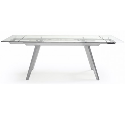 Mesa Comedor Extensible Estructura Cromada Modelo Miami
