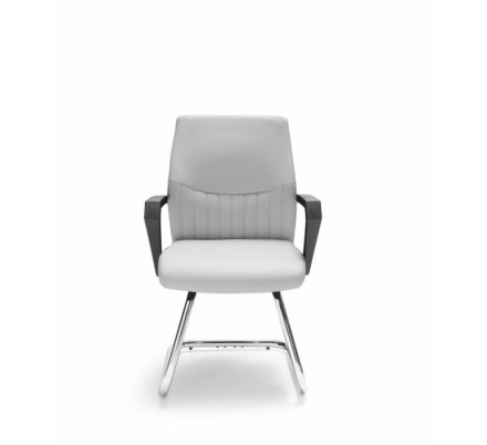 Sillón Confidente Oficina Ecopiel Modelo Kum - Varios Colores