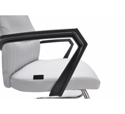 Sillón Confidente Oficina Ecopiel Modelo Kum - Varios Colores