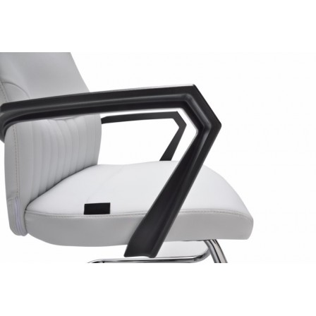Sillón Confidente Oficina Ecopiel Modelo Kum - Varios Colores