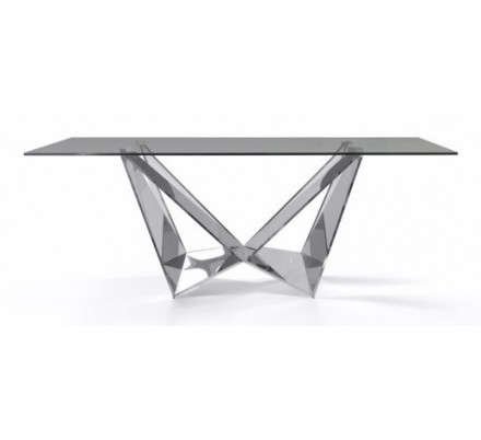 Mesa Comedor Diseño Estructura Cromada Modelo Kroma