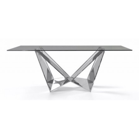 Mesa Comedor Diseño Estructura Cromada Modelo Kroma