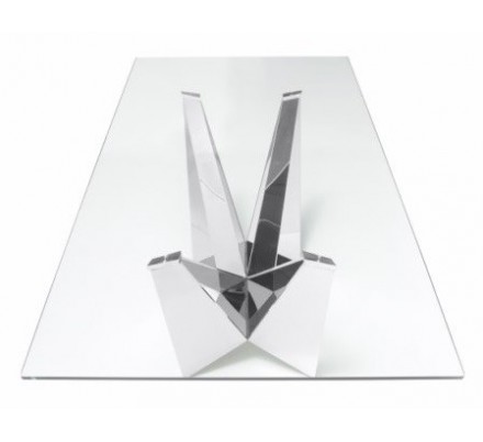 Mesa Comedor Diseño Estructura Cromada Modelo Kroma