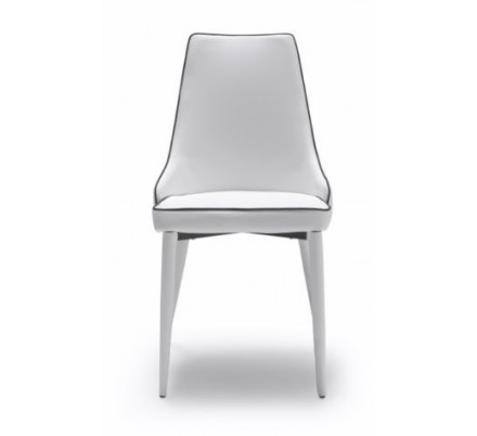 Silla Eco Piel Estilo Moderno Modelo Izan -  Varios Colores