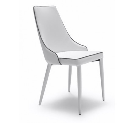 Silla Eco Piel Estilo Moderno Modelo Izan -  Varios Colores